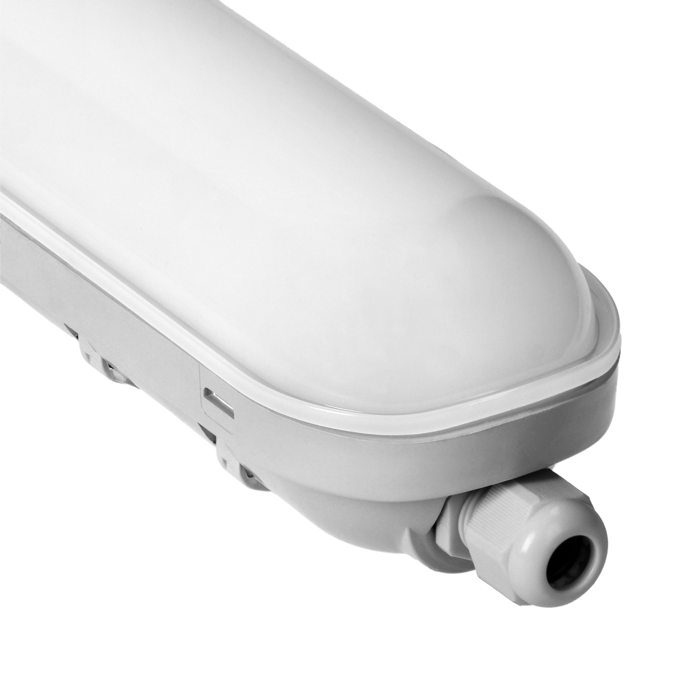 HYZ LED NEW hermetic luminaire, 48W, 4800lm, IP65, IK08, 4000K, ABS/PC